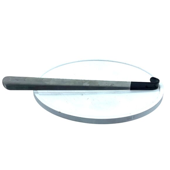 Velette Steel Shoe Horn 16.5" Long Black Finish Comfortable Grip Finer Men Women - Picture 1 of 2